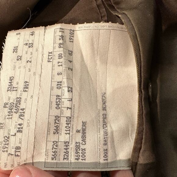 Ermenegildo Zegna for Neiman Marcus Mens 44 Cashmere Brown Houndstooth Blazer - Picture 3 of 14